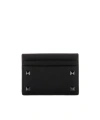 Valentino Rockstud Card Men's Holder In Black