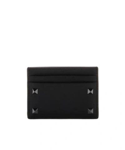 Valentino Garavani Rockstud Cardholder In Black