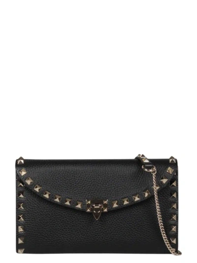 VALENTINO GARAVANI ROCKSTUD CHAIN CALFSKIN BAG