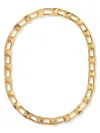 Valentino Rockstud Chain-link Necklace In Gold
