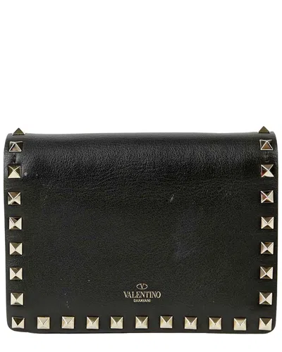 Pre-owned Valentino Garavani Valentino Rockstud Chain Mini Shoulder And Crossbody Bag (authentic Pre-loved)