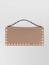 Valentino Rockstud Chain Strap Satchel With Top Handle In Pink