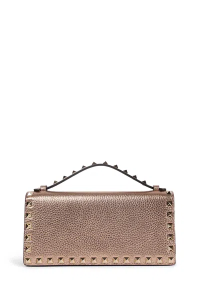 Valentino Garavani Rockstud Chain Wallet In Pink
