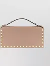 Valentino Rockstud Chain Strap Satchel With Top Handle In Pink