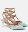 Valentino Rockstud Classic 65 Patent Leather Pumps In Blau