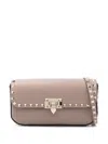 Valentino Rockstud Clutch In Nude