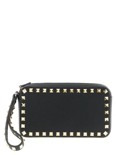 Valentino Rockstud Clutch Black