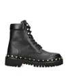 VALENTINO GARAVANI ROCKSTUD COMBAT BOOTS