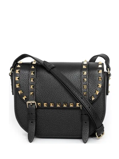 Valentino Garavani Rockstud Cross Body Bag In Black