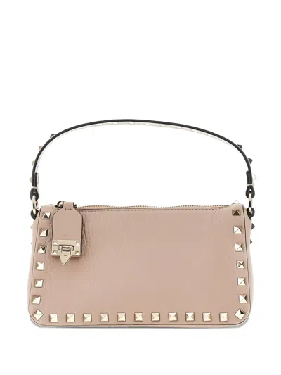 Valentino Garavani Rockstud Small Leather Crossbody Bag In Pink