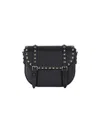 Valentino Rockstud Small Messenger Shoulder Bag In Black  