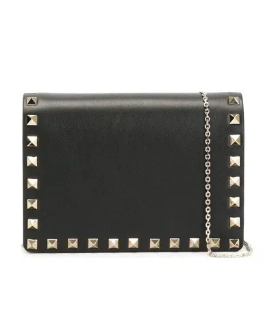 Valentino Garavani 'rockstud' Crossbody Bag In Black
