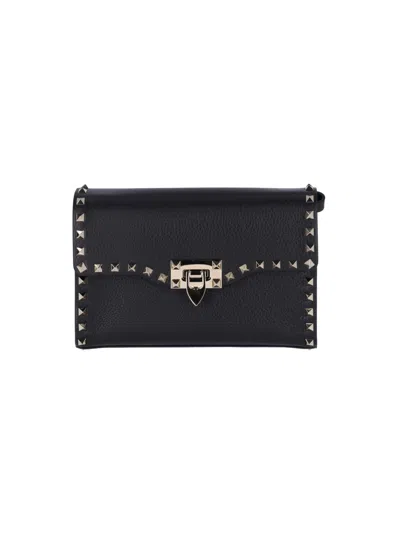 Valentino Garavani 'rockstud' Crossbody Bag In Black