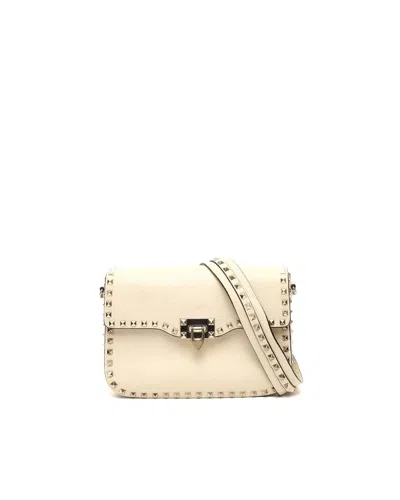 Valentino Garavani Valentino Rockstud Crossbody Bag In Neutral