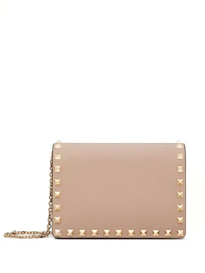 Valentino Garavani Rockstud Crossbody Bag In Pink