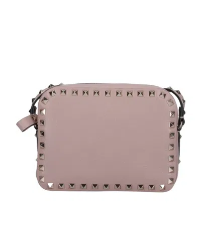 Valentino Garavani Rockstud Crossbody Bag In Pink