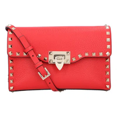 Valentino Garavani Valentino Rockstud Crossbody Bag In Red