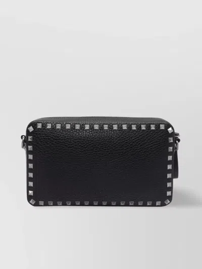Valentino Garavani Rockstud Crossbody Bag Studs Detailing In Black