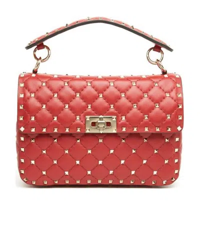 Valentino Garavani Rockstud Crossbody In Red