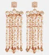 Valentino Rockstud Crystal-embellished Earrings In Metallic
