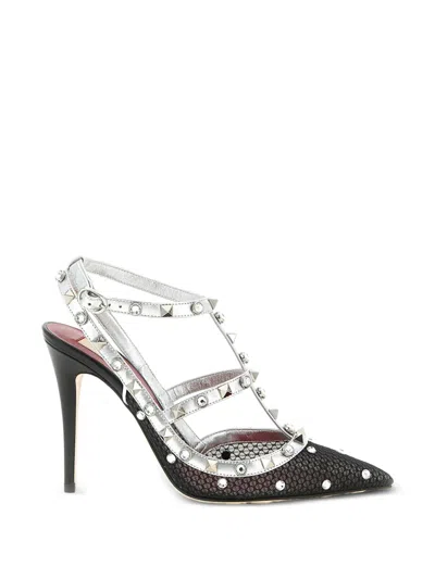 Valentino Garavani Rockstud Crystal-embellished Pumps In Multi