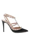 Valentino Rockstud Slingback In Beige