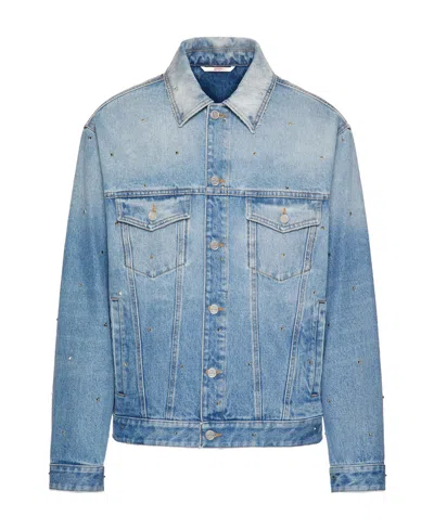 VALENTINO VALENTINO BUTTONED LONG-SLEEVED DENIM JACKET