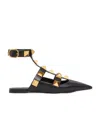 Valentino Rockstud Detail Pointed Toe Pumps In Black