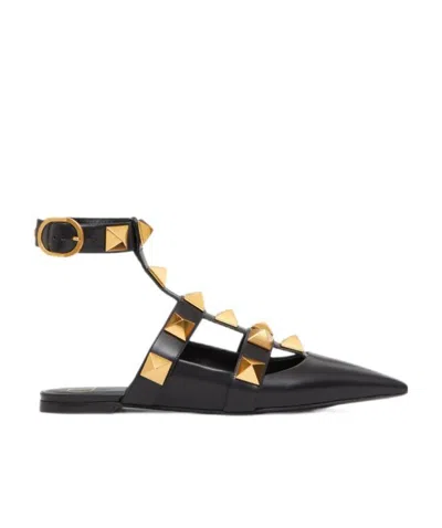 VALENTINO GARAVANI VALENTINO GARAVANI ROCKSTUD POINTED TOE FLATS