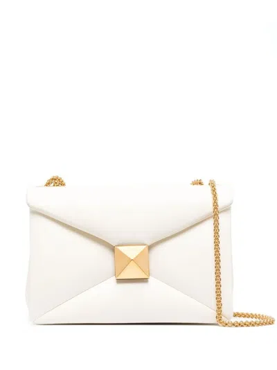 Valentino Garavani Rockstud-detail Shoulder Bag In Neutrals
