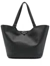 Valentino Shoulder Bag With Studded Detailing And Metal Hardware In Black