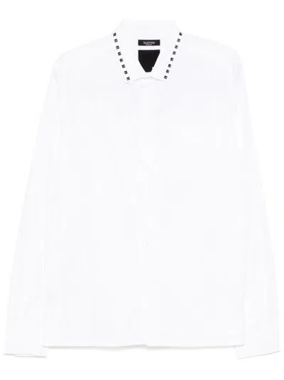Valentino Rockstud Detailing Shirt In White