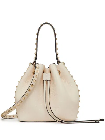 VALENTINO GARAVANI ROCKSTUD DRAWSTRING BUCKET BAG