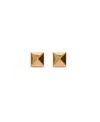 Valentino Garavani Rockstud Metal Earrings Woman Gold Uni In Yellow