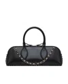 Valentino Rockstud East-west Leather Tote Bag In Black