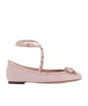 Valentino 'patent Leather Rockstud In Nude
