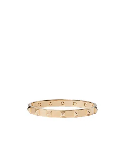 Valentino Garavani Rockstud Embellished Bangle In Yellow