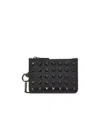 Valentino Rockstud-embellished Cardholder In Black