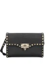 Valentino Rockstud Small Crossbody Bag In Black