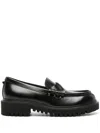 Valentino Rockstud-embellished Leather Loafers In Black