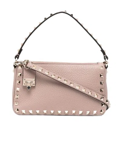 Valentino Garavani Rockstud-embellished Mini Bag In Nude