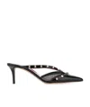 Valentino Garavani Rockstud-embellished Mules In Red