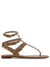 Valentino Thong | Rockstud | T. 05 | Vitello/nappa In Brown