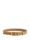 Valentino Rockstud-embellished Suede Belt In Brown