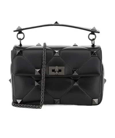 Valentino Garavani Rockstud-embellished Tote Bag In Black