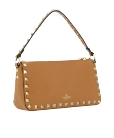Valentino Garavani Rockstud-embellished Tote Bag In Brown