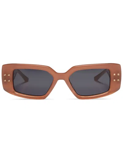 VALENTINO ROCKSTUD-EMBELLISHMENT SUNGLASSES