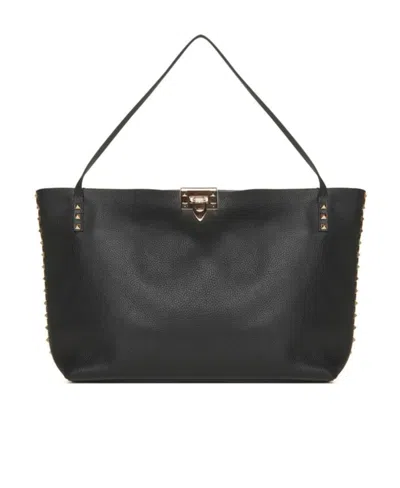 Valentino Garavani Rockstud-embellishment Tote Bag In Black