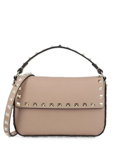 Valentino Garavani Mini Shoulder Bag Adjustable Strap Top Handle In Brown