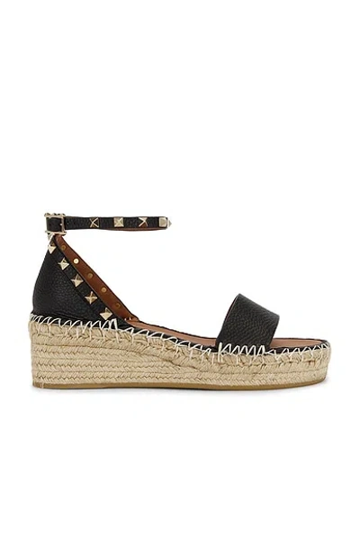 Valentino Garavani Rockstud Espadrille Sandal In Multi